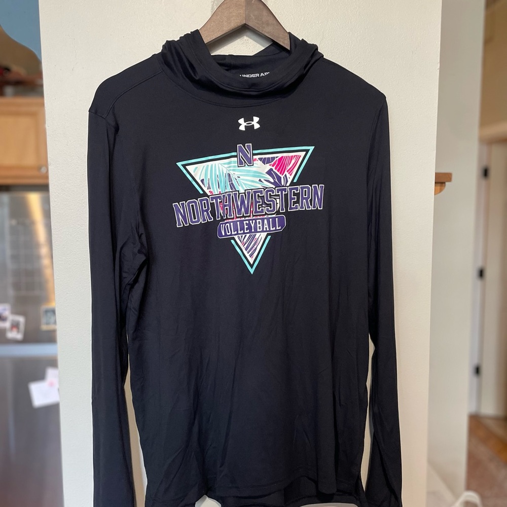 Northwestern Volleyball Hawaiian Style Athletic Hoodie
